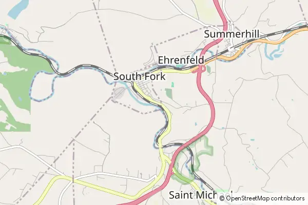 Mapa South Fork