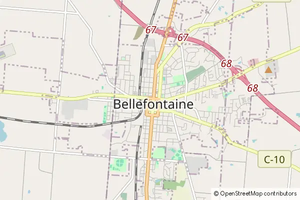 Mapa Bellefontaine