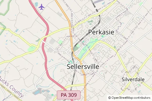 Mapa Sellersville