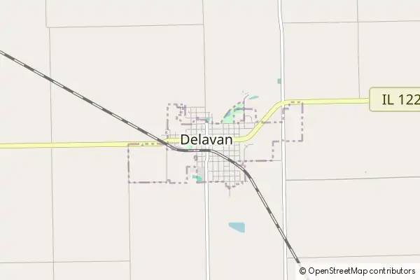 Mapa Delavan