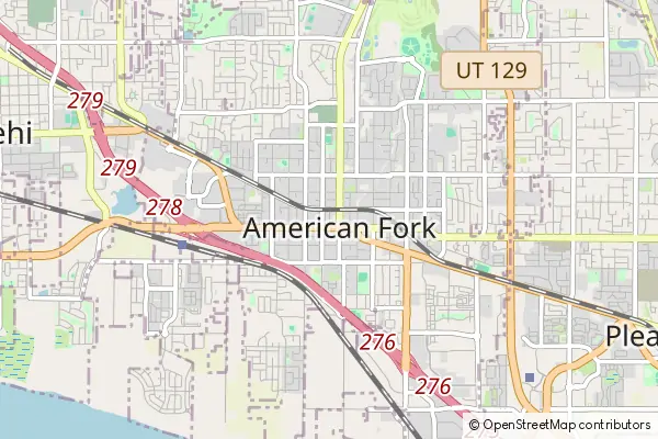 Mapa American Fork