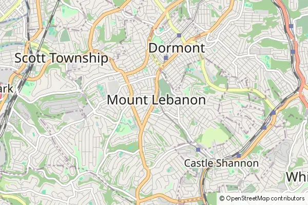 Mapa Mount Lebanon