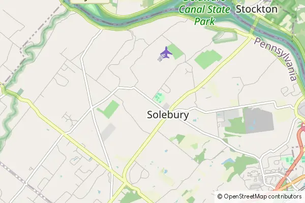 Mapa Solebury