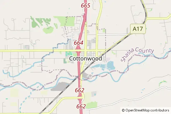 Mapa Cottonwood