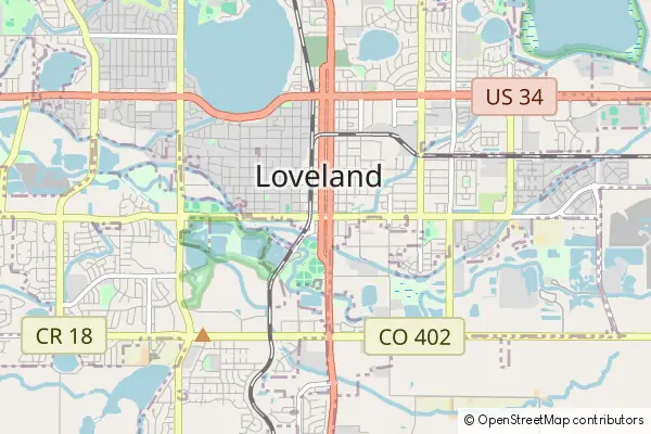 Mapa Loveland