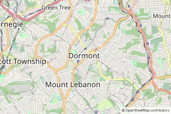 Mapa Dormont