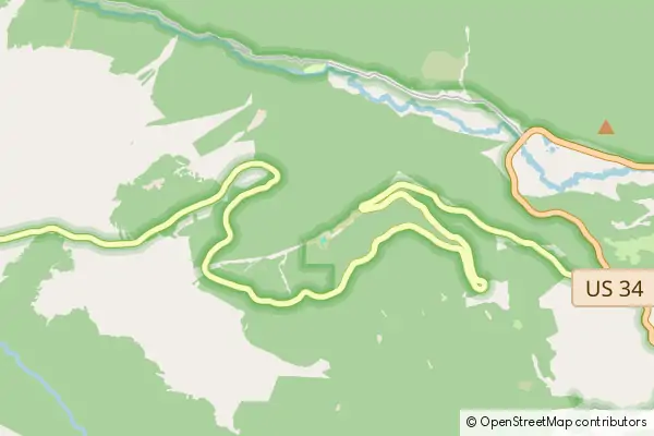 Mapa Park Narodowy Rocky Mountain