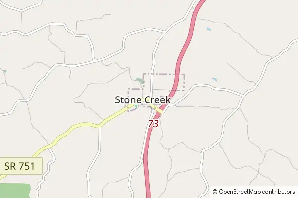 Mapa Stone Creek