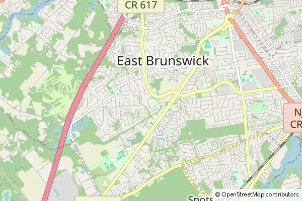 Mapa East Brunswick