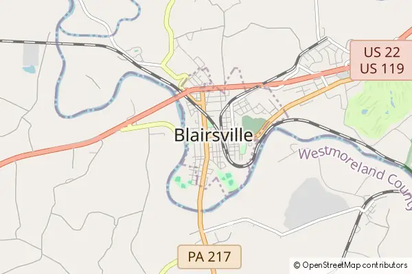 Mapa Blairsville