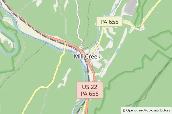 Mapa Mill Creek