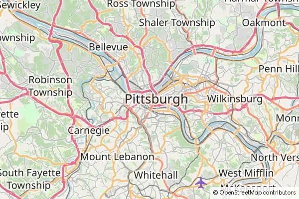 Mapa Pittsburgh