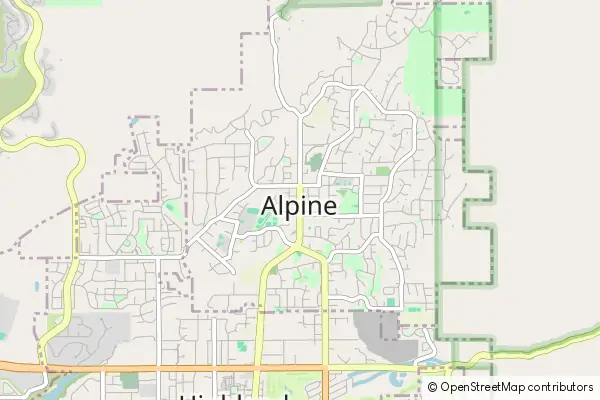 Mapa Alpine