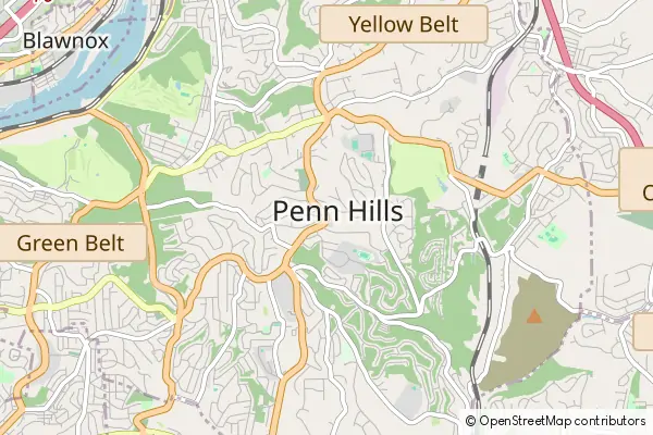 Mapa Penn Hills