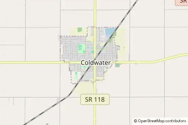 Mapa Coldwater