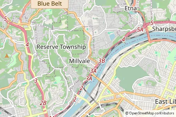 Mapa Millvale