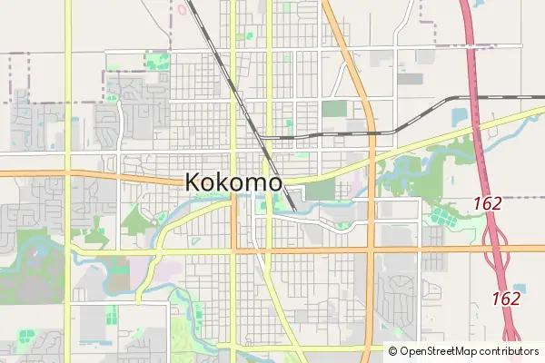 Mapa Kokomo