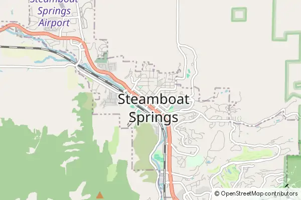 Mapa Steamboat Springs