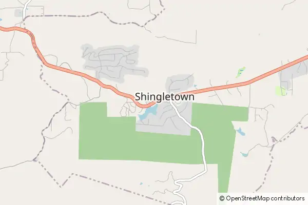 Mapa Shingletown