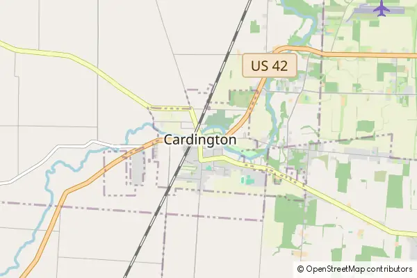 Mapa Cardington