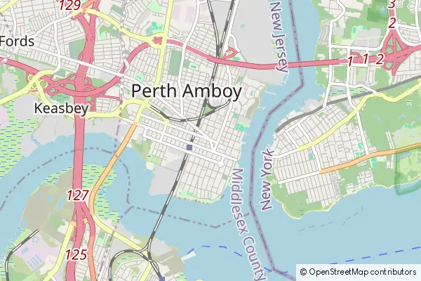 Mapa Perth Amboy