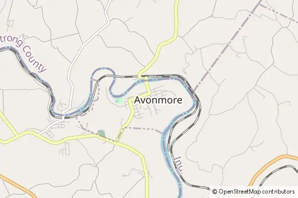 Mapa Avonmore