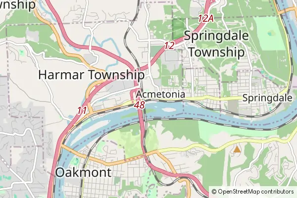 Mapa Harmar Township