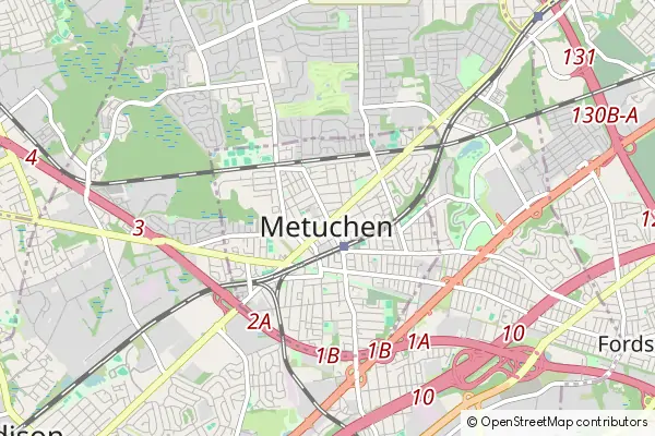 Mapa Metuchen