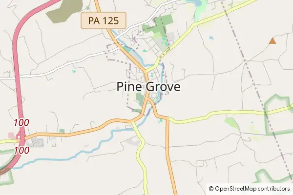 Mapa Pine Grove