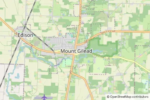 Mapa Mount Gilead