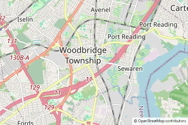 Mapa Woodbridge