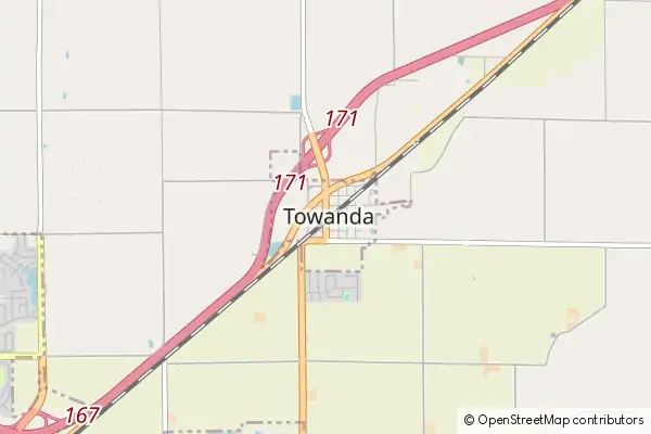 Mapa Towanda