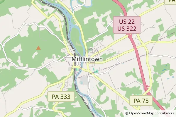 Mapa Mifflintown