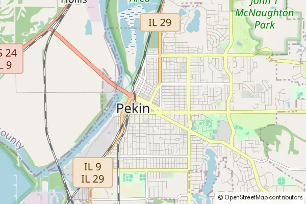 Mapa Pekin