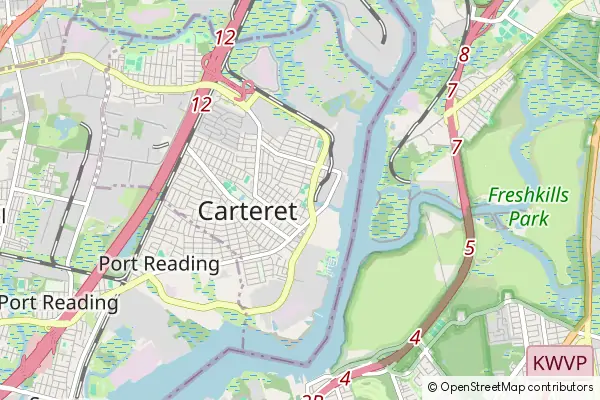 Mapa Carteret