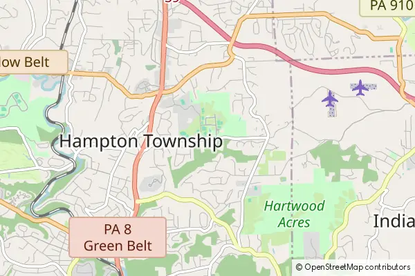 Mapa Hampton Township