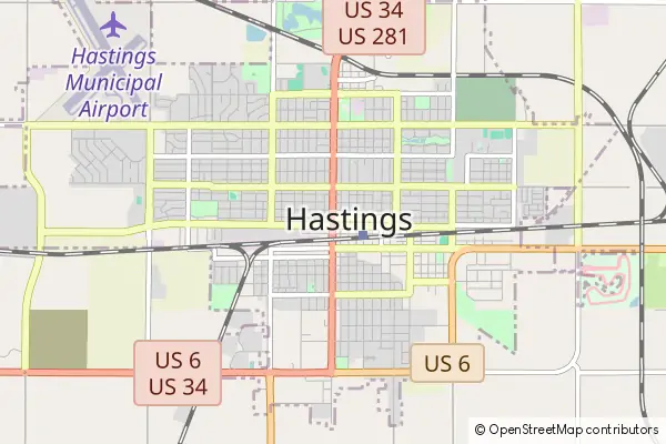 Mapa Hastings