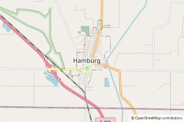 Mapa Hamburg