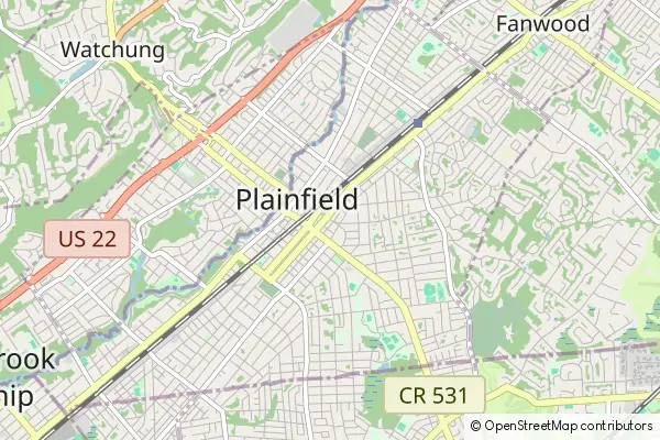 Mapa Plainfield