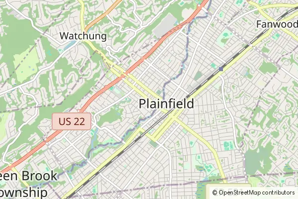 Mapa North Plainfield