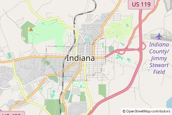 Mapa Indiana