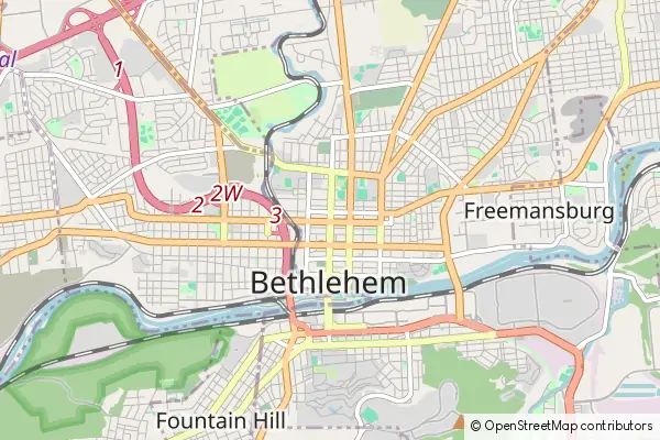 Mapa Bethlehem