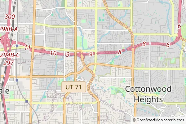 Mapa Cottonwood Heights