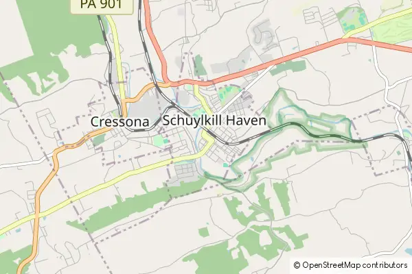 Mapa Schuylkill Haven