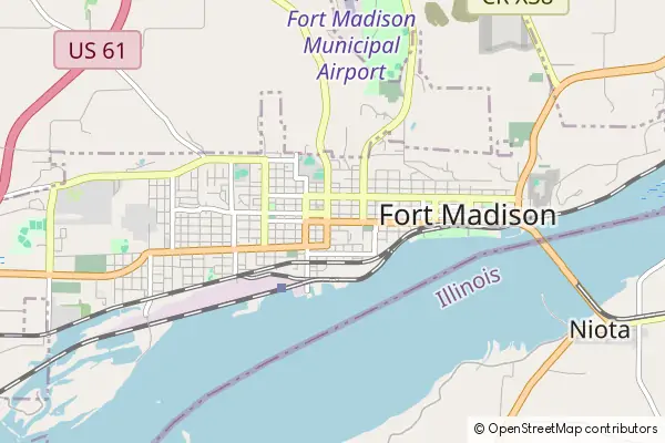 Mapa Fort Madison