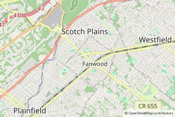 Mapa Fanwood