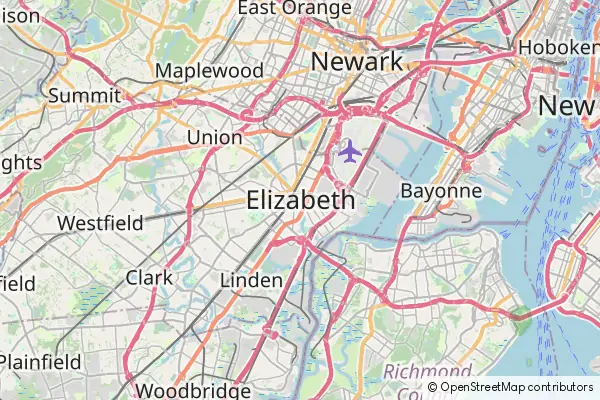 Mapa Elizabeth