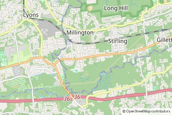 Mapa Millington