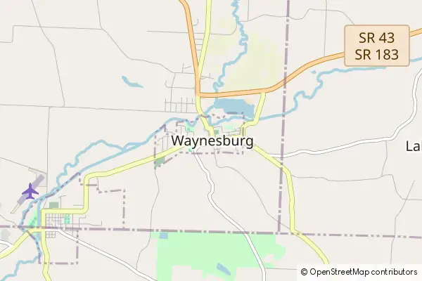 Mapa Waynesburg