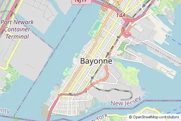 Mapa Bayonne